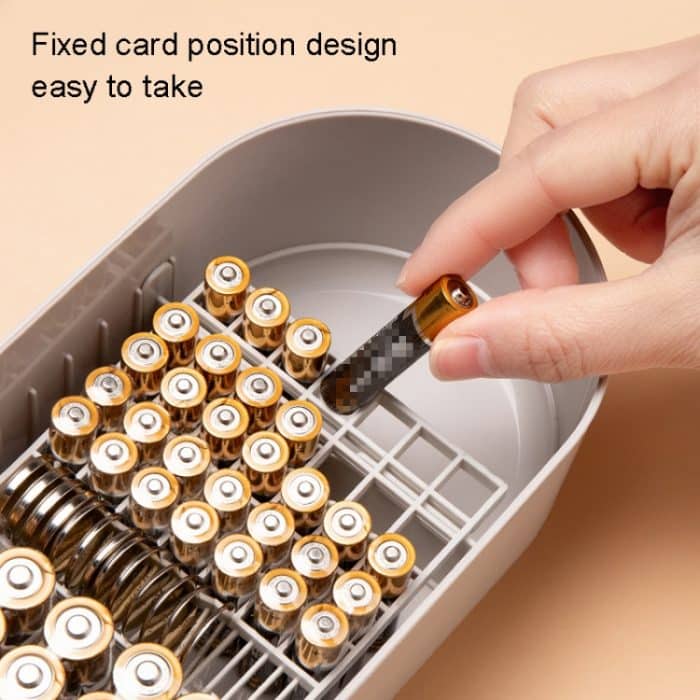 Aufbewahrungsbox für Haushaltsbatterien, Datenkabel, Ladegerät, Aufbewahrungsbox, Pink Single Layer, Blue Single Layer, Yellow Single Layer, Gray White Single Layer, Pink Double Layer, Blue Double Layer, Yellow Double Layer, Gray White Double Layer... – Bild 4