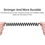 5PCS 3,5 mm Stecker auf Buchse Feder AUX Verlängerungskabel Lautsprecher Audiokabel, Kabellänge: 1,5 m – Bild 3