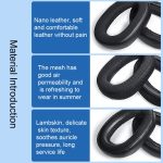 2 Stück Ohrenschützer-Kopfträger für Sennheiser GSP600 GSP500 GSP670, Stil:, Head Beam, Lambskin, Mesh Cloth, Ice Gel, Nanosplicing – Bild 5