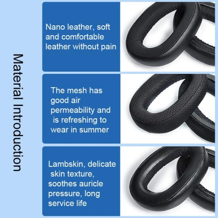 2 Stück Ohrenschützer-Kopfträger für Sennheiser GSP600 GSP500 GSP670, Stil:, Head Beam, Lambskin, Mesh Cloth, Ice Gel, Nanosplicing – Bild 5