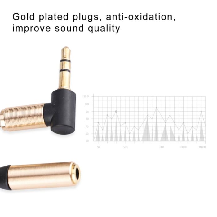 5 Stück 3,5 mm Stecker auf Buchse, einziehbare Audioleitung mit Ellenbogenfeder, Kabellänge: 1,5 m – Bild 3