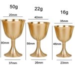 2 Stück Bar-Cocktail-Whisky-Becher aus reinem Kupfer, Small, Medium, Large – Bild 3