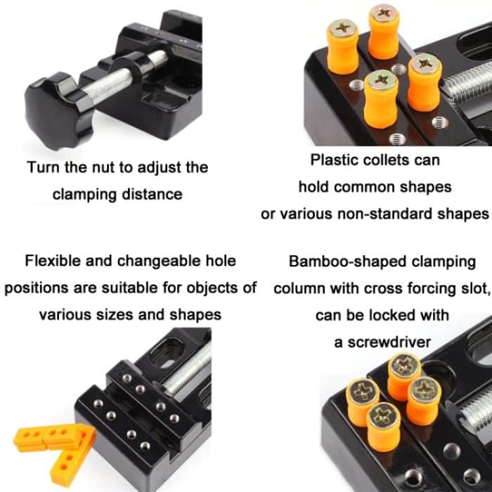Mehrzweck-Mini-Festzange aus Aluminiumlegierung, 11 PCS/Set Fixed Pliers – Bild 5