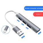 2 Stück multifunktionales erweitertes Docking, Spezifikation:, Type-C/USB-C 3.0 (Silver), Type-C/USB-C 3.0 (Gray), Type-C/USB-C 3.0 (Pink) – Bild 3