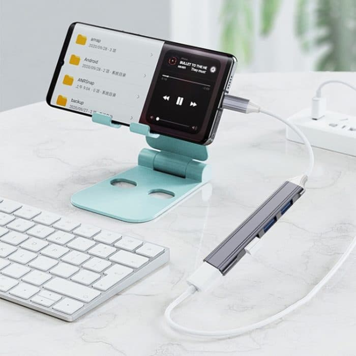 2 Stück multifunktionales erweitertes Docking, Spezifikation:, Type-C/USB-C 3.0 (Silver), Type-C/USB-C 3.0 (Gray), Type-C/USB-C 3.0 (Pink) – Bild 7