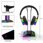 Dual-USB-RGB-Farbwechsel-Gaming-Headset-Ständer – Bild 3