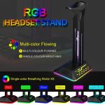 Dual-USB-RGB-Farbwechsel-Gaming-Headset-Ständer – Bild 5