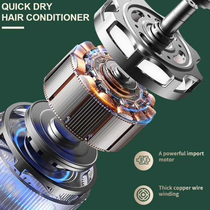 Klappbarer, tragbarer kleiner Ventilator für den Büro-Desktop-Haushalt, 8 inch White, 8 inch Green – Bild 6