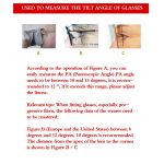 Brillenmessungswinkel Lineal Neigungsplatte Läuferplatte – Bild 6