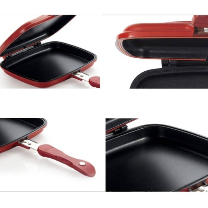 Haushaltspfanne, doppelseitige Grillpfanne, Kochgeschirr, doppelseitige Pfanne – Bild 7