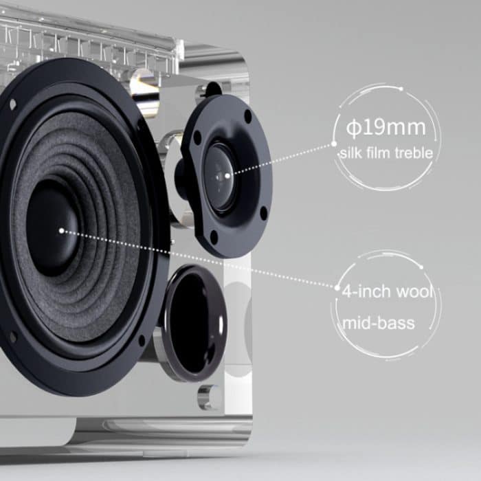 Edifier D12 Drahtloser Bluetooth-Lautsprecher Auto-Subwoofer-Stereo, D12 Wood Grain – Bild 4