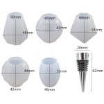 DIY Kristall-Epoxidharz-Rotweinstopfen-Silikonform, Stil:, Five Molds, 5 Molds+5 Red Wine Plug – Bild 2