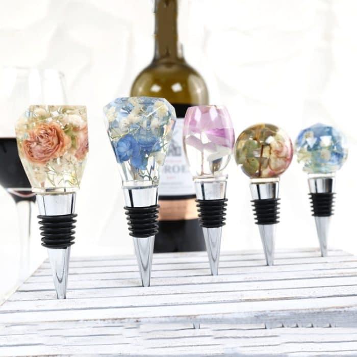 DIY Kristall-Epoxidharz-Rotweinstopfen-Silikonform, Stil:, Five Molds, 5 Molds+5 Red Wine Plug – Bild 6