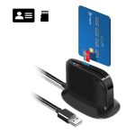 Rocketek SCR812 USB 2.0 Smart Card Reader IC ID CAC TF Kartenleser
