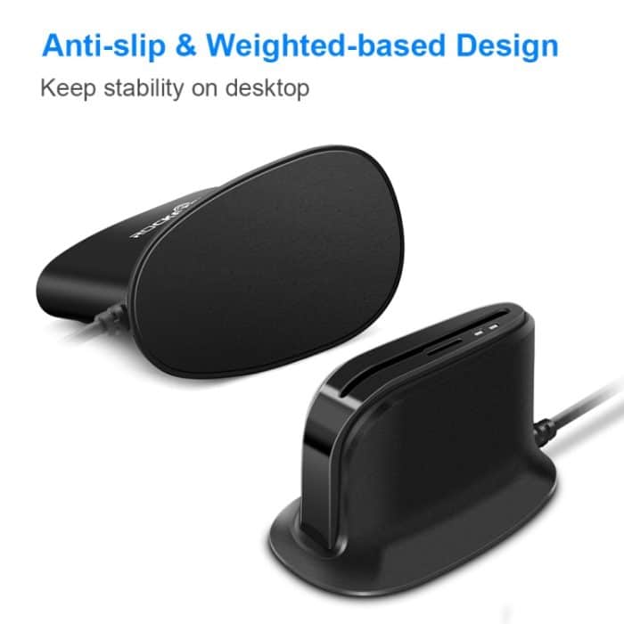 Rocketek SCR812 USB 2.0 Smart Card Reader IC ID CAC TF Kartenleser – Bild 3