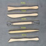 0035 5-in-1 Tonskulptur-Töpfermesser-Set aus Holz, 5 in 1 – Bild 3