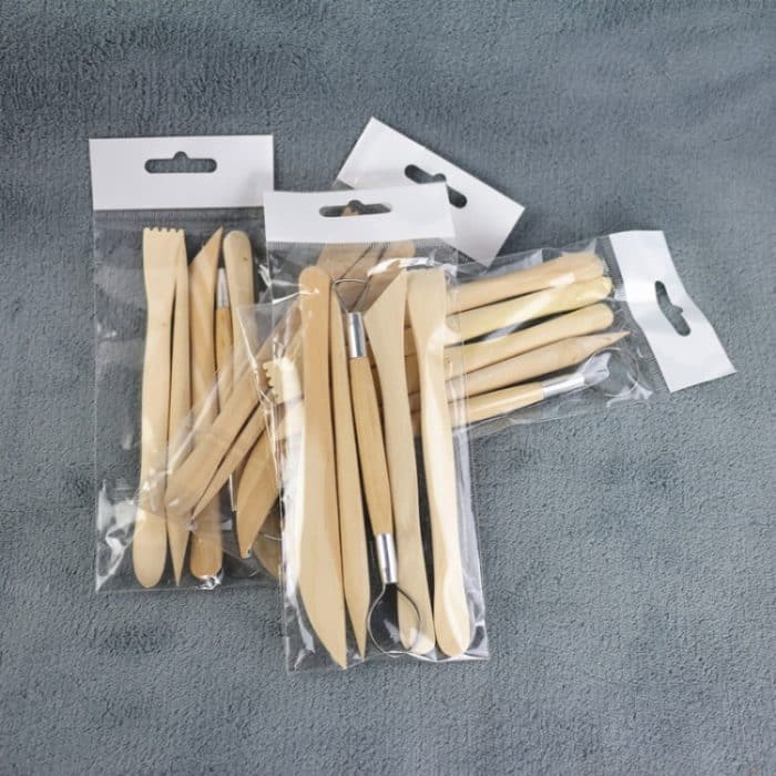 0035 5-in-1 Tonskulptur-Töpfermesser-Set aus Holz, 5 in 1 – Bild 5