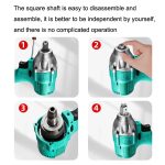 2-teiliger quadratischer T-Schaft-Elektroschrauber-Konverter, Stil:, Dual Use – Bild 7