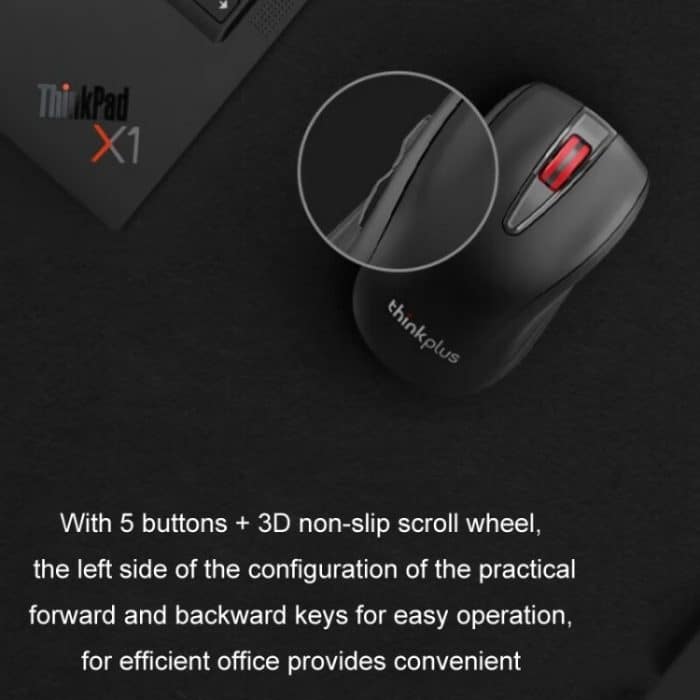 Lenovo Thinkplus Hochpräzise kabellose Maus, ergonomisches Design, Gaming-Büromaus, Gaming Mice – Bild 6