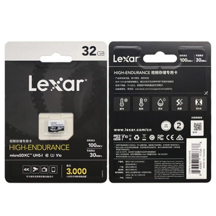 Lexar LSDM10 Sicherheitsüberwachungskamera Dashcam-Speicherkarte, 32GB, 64GB, 128GB – Bild 6