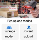 Kefar Supermarkt-Kassierer, kabelgebundener Rotlichtscanner, 1D Barcode, QR CodeWireless – Bild 7