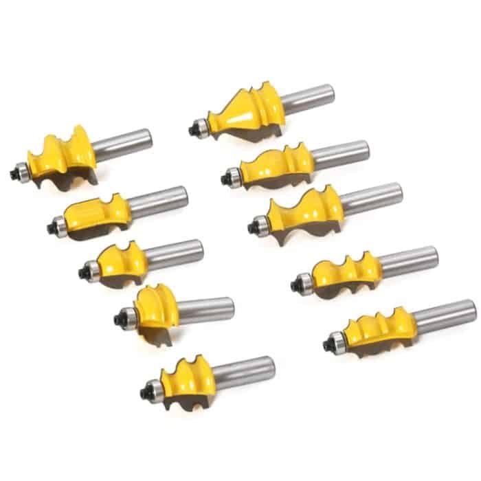 1/2 Griff Holzbearbeitung Graviermaschine Trimmer Schneidwerkzeug mit Holzkiste, 10 PCS / Set – Bild 5