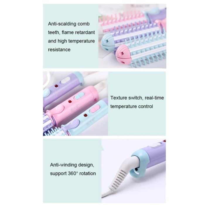 GeLinSi GLS-003 20W 2 in 1 Mini-Lockenwicklerkamm mit Keramikglasur, EU-Stecker – Bild 6