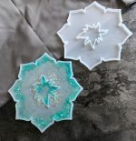 Unregelmäßige Blumen-Untersetzer-Epoxid-Silikonform – Bild 4