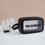 2 Stück mattierte, durchscheinende, wasserdichte Aufbewahrungstasche, Kosmetiktasche, Schwimmtasche, Kulturbeutel, Black M, Black M 2 Handles, Black L, Pink S, Pink M, Pink M 2 Handles, Pink L, White S, White M, White M 2 Handles, White L, Blue S, Blue...