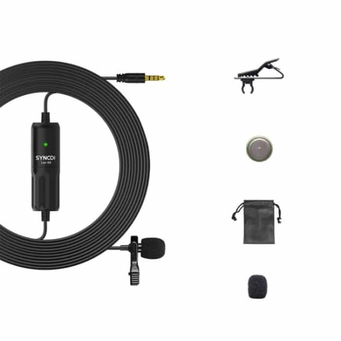 SYNCO S8 Lavalier Live-Kabelmikrofon, Spezifikationen:, Black, Black + Type-C, Black + 8 Pin, Black + Type-C + 8 Pin – Bild 1