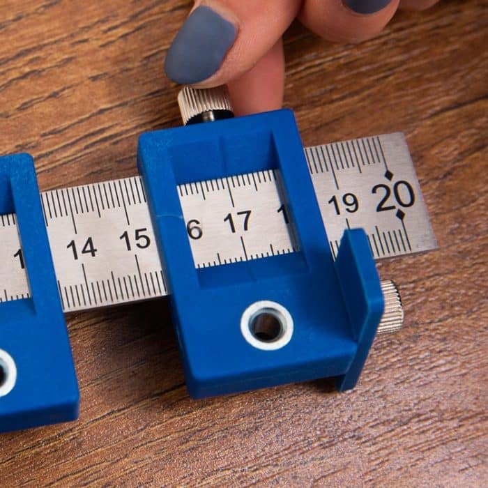 Holzbearbeitungs-Hilfswerkzeug, Grifflocher, Schranktür-Lochöffner, Semium Aluminum Alloy, Blue Plastic Ordinary, Blue Plastic HD, Black Plastic HD, Blue HD Set, Black HD Set, All Aluminum Alloy – Bild 3