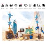 2,1 m x 1,5 m Strand Surfbrettfotografie Hintergrundtuch – Bild 2