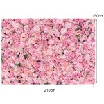 2,1 m x 1,5 m rosa Rosenwand Hintergrundstoff Stoff – Bild 3