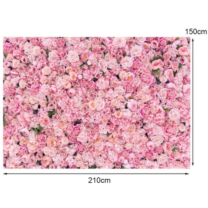 2,1 m x 1,5 m rosa Rosenwand Hintergrundstoff Stoff – Bild 3