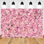 2,1 m x 1,5 m rosa Rosenwand Hintergrundstoff Stoff – Bild 5