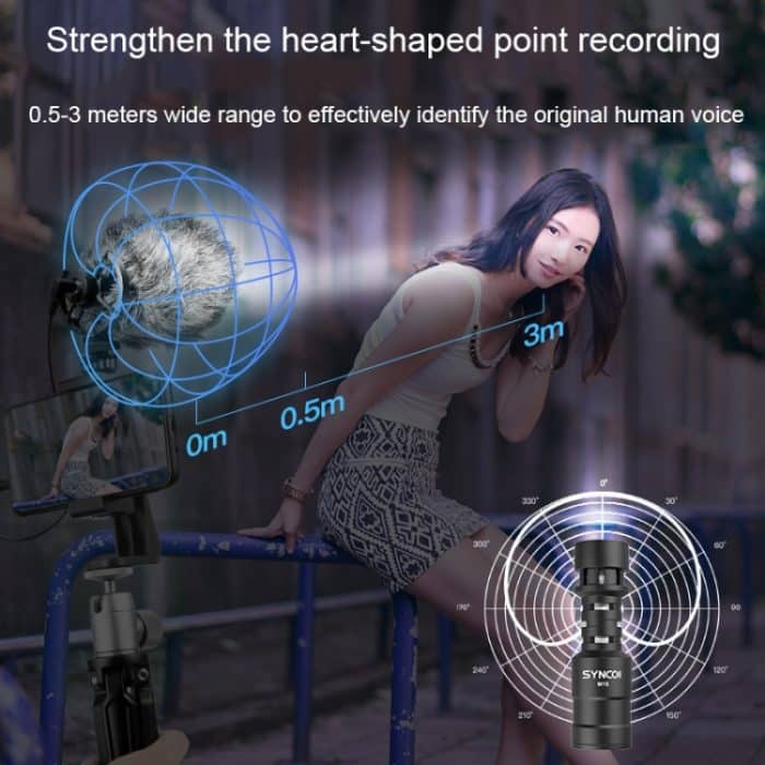 SYNCO Kamera-Telefon-Aufnahmemikrofon, Spezifikationen:, MIC-M1S, MIC-M2S – Bild 4