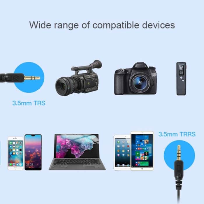 SYNCO Kamera-Telefon-Aufnahmemikrofon, Spezifikationen:, MIC-M1S, MIC-M2S – Bild 6