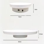 Elektrischer Drehteller für Fotografie, automatischer rotierender Ausstellungsständer, Stil:, Plug -in 14 cm, Plug -in 2 In 1 14/25 cm, Plug -in 2 In 1 14/20 cm, Plug -in 30cm, Plug -in 2 In 1 30/35 cm – Bild 3