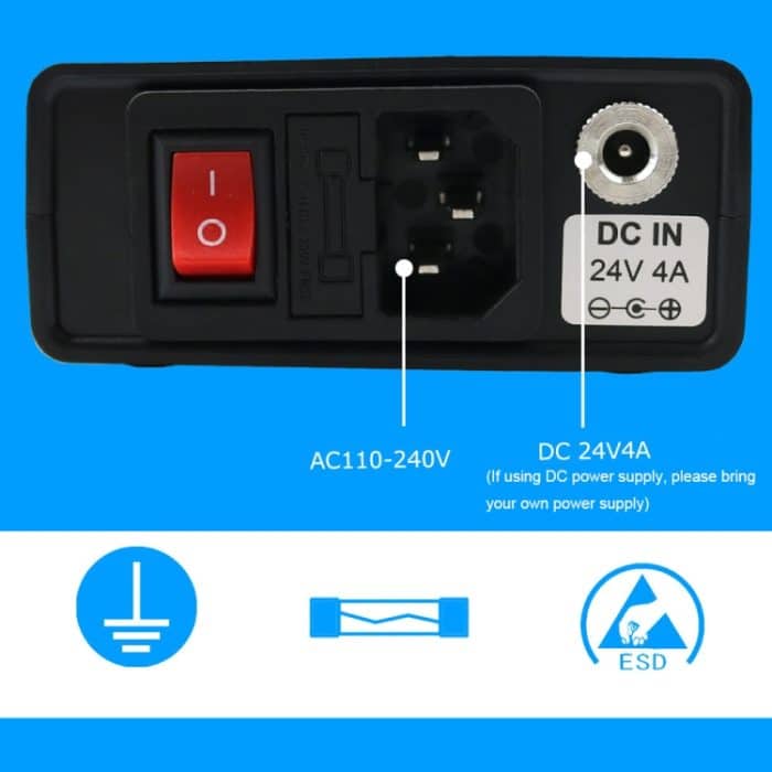 QUECOO 1,3-Zoll-Display-Lötstation mit Griff, EU Plug (Q19+P9), EU Plug (Q19+M8), EU Plug (Q19+907), US Plug (Q19+P9), US Plug (Q19+M8), US Plug (Q19+907) – Bild 6