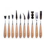13 in 1 Ölmalerei Spezialförmiger Schaber Malerei Schöpfungskunstpalette Messer – Bild 2