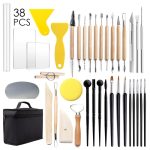 38 in 1 Keramikwerkzeug Kit Keramik -Tonschnitzmesser