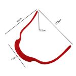 4 Stück Bart-Styling-Lineal-Rasierwerkzeuge, Beard Styling Ruler (Red), Beard Styling Ruler (Black) – Bild 2