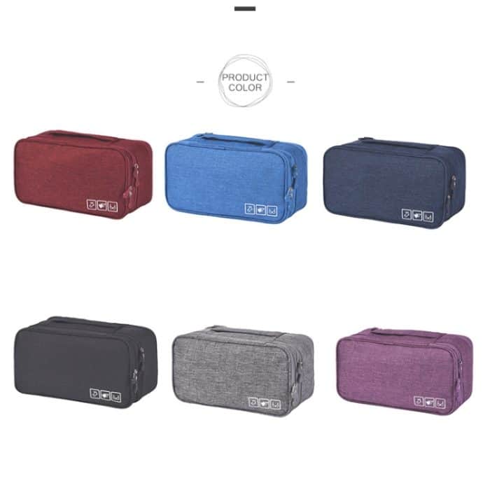 RH901 Tragbare Aufbewahrungstasche für Reiseunterwäsche, BH-Verpackung, Black, Violet, Wine Red, Light Grey, Navy Blue, Blue – Bild 3