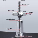 Weinflaschenöffner aus Zinklegierung für die Küche, Wine Opener – Bild 3