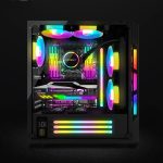 ARGB-Chassis-Lichtleiste, dekorativer Silikon-LED-Lampenstreifen für Computer, Y360 Round – Bild 2