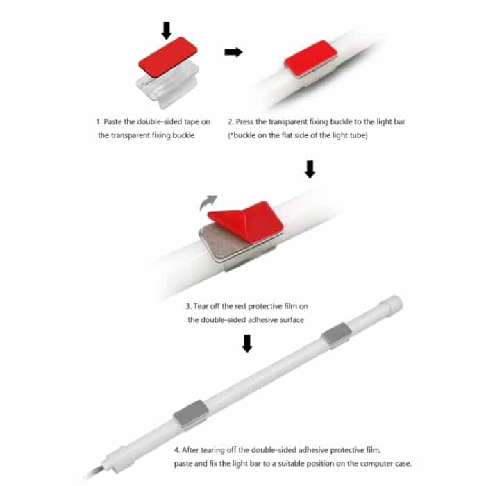 ARGB-Chassis-Lichtleiste, dekorativer Silikon-LED-Lampenstreifen für Computer, Y360 Round – Bild 11