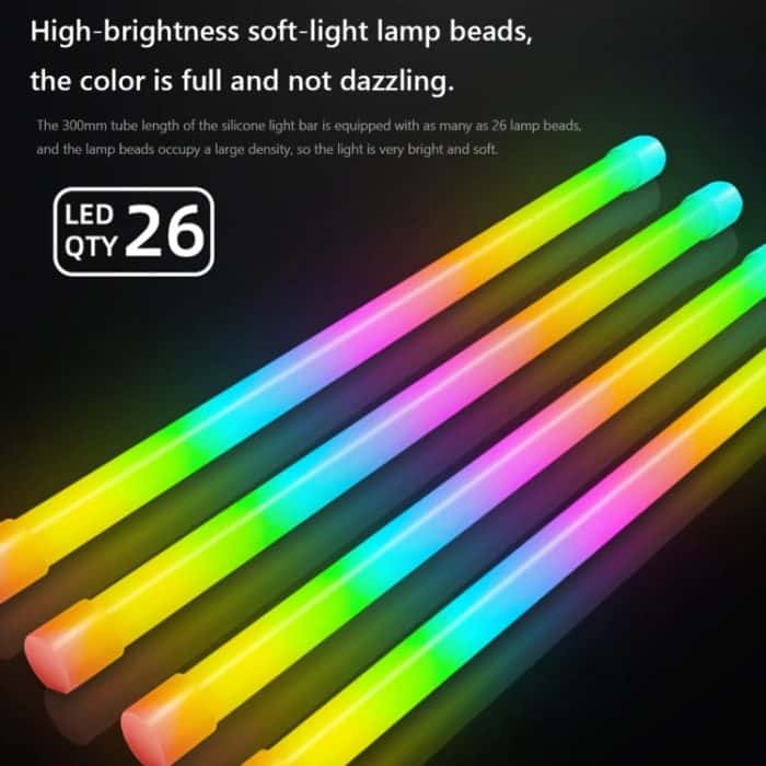 ARGB-Chassis-Lichtleiste, dekorativer Silikon-LED-Lampenstreifen für Computer, Y360 Round – Bild 3
