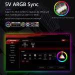 ARGB-Chassis-Lichtleiste, dekorativer Silikon-LED-Lampenstreifen für Computer, Y360 Round – Bild 7