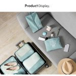 RH2203 6-in-1 tragbares Reise-Aufbewahrungstaschen-Set ohne Koffer, Yellow, Black, Pink, Khaki, Navy Blue, Green – Bild 6