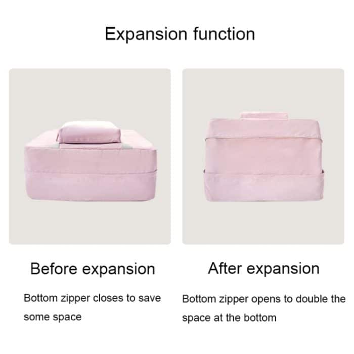 RH2202 Tragbare faltbare Reisetasche mit Erweiterungsfunktion, Yellow, black, Pink, Khaki, Cyan, Green – Bild 5